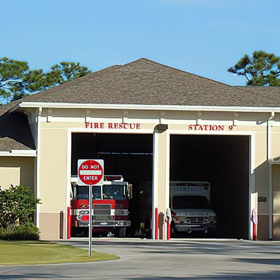 [caption: IRC Fire</br / />Station 9] IRC Fire Station 9