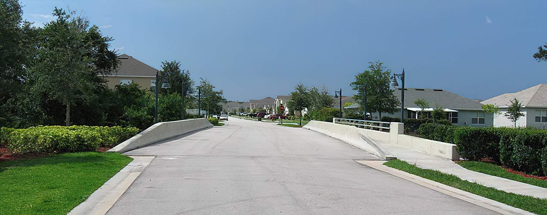 Suburban River Bridge