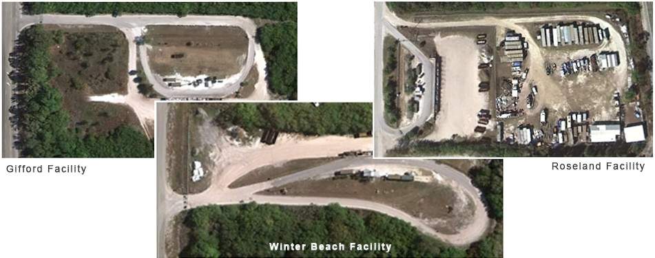 Solid waste customer convenience centers in Gifford,FL,  Roseland, FL  and Winter Beach, FL 